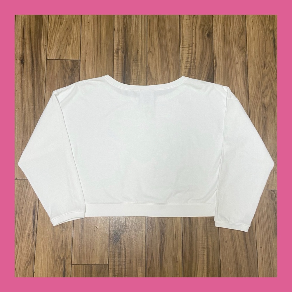 PINK VS VINTAGE RETRO VINTAGE RAINBOW PULLOVER LONG SLEEVE TOP - Picture 3 of 5
